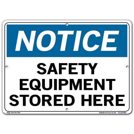 Vestil Sign-Notice-45 14.5X10.5 Aluminum .080, SI-N-45-C-AL-080 SI-N-45-C-AL-080